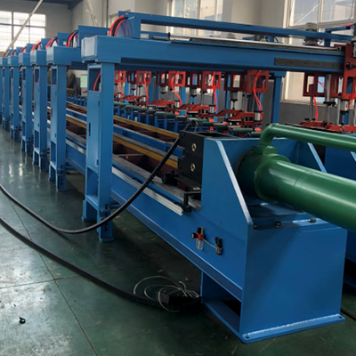 Hydraulic drawing & straightening machine